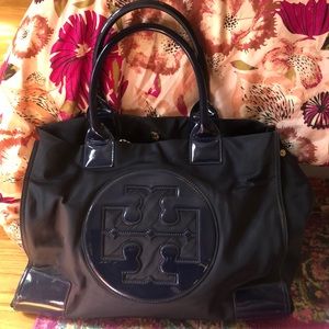 Tory Burch Navy Tote Bag